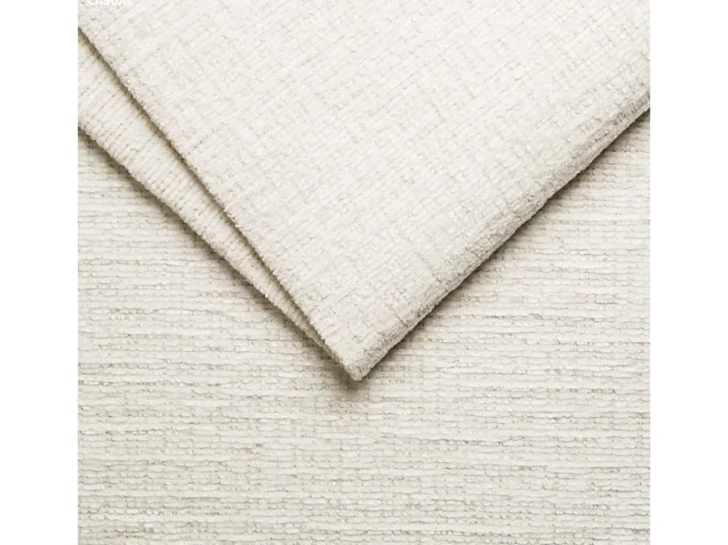 Sofá|Maison Céphy Sofá de 4 lugares conversível abertura rápida em tecido chenille 13 cm SELIVO da Bege