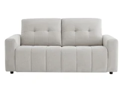 Sofá*Vente-unique Sofá de 3 lugares conversível em tecido chenille cinza claro colchão 12 cm ISISTIA Cinzento claro