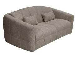Best Vente-unique Sofá de 4 lugares conversível abertura rápida em tecido bouclé cama 160 cm RETUNA Taupe