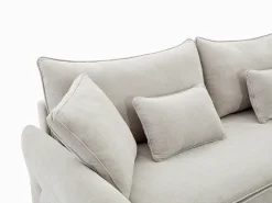 Vente-unique Sofá de 3 lugares convertível tecido com assento memória de forma SITALA^ Sofá