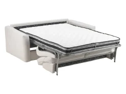 Clearance Maison Céphy Sofá de 3 lugares convertível abertura rápida tecido chenille 16 cm DOVENA de Bege