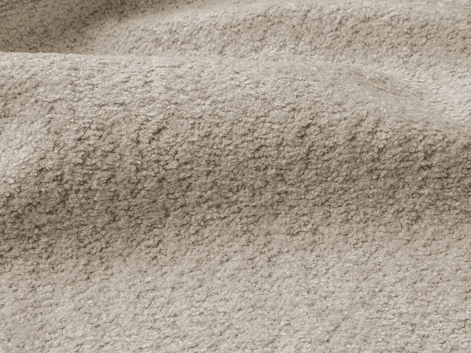 Sofá|Vente-unique Sofá de 4 lugares convertível abertura tecido bouclé cama 160 cm RETUNA II Bege