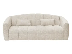 Sofá|Vente-unique Sofá de 4 lugares convertível abertura tecido bouclé cama 160 cm RETUNA II Bege