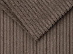 Vente-unique Sofá de 4 lugares convertível abertura rápida veludo canelado bege LORETO^ Sofá