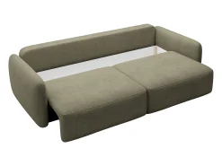 Hot Vente-unique Sofá de 3 lugares convertível tecido texturizado VOPOZA Verde