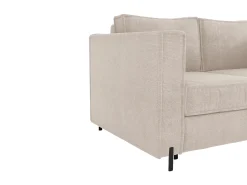 Discount Vente-unique Sofá de 3 lugares convertível abertura rápida tecido texturizado colchão 14 cm ELORYA Bege