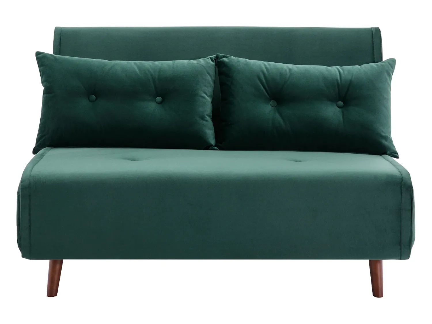 Sofá|Vente-unique Sofá de 2 lugares convertível veludo estilo habitat jovem URIBIA Verde pinho