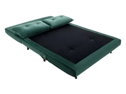 Sofá|Vente-unique Sofá de 2 lugares convertível veludo estilo habitat jovem URIBIA Verde pinho