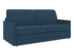 Vente-unique Sofá de 4 lugares convertível de abertura rápida em tecido cinza colchão de espuma 18 cm - CALIFE^ Sofá