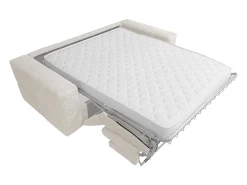 Vente-unique Sofá de 4 lugares convertível abertura rápida tecido bouclé tecido colchão 16 cm ISSORO^ Sofá