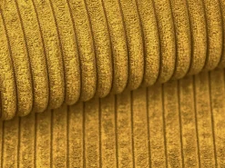 Sofá|Vente-unique Sofá de 4 lugares convertível veludo canelado - AMELIA Amarelo