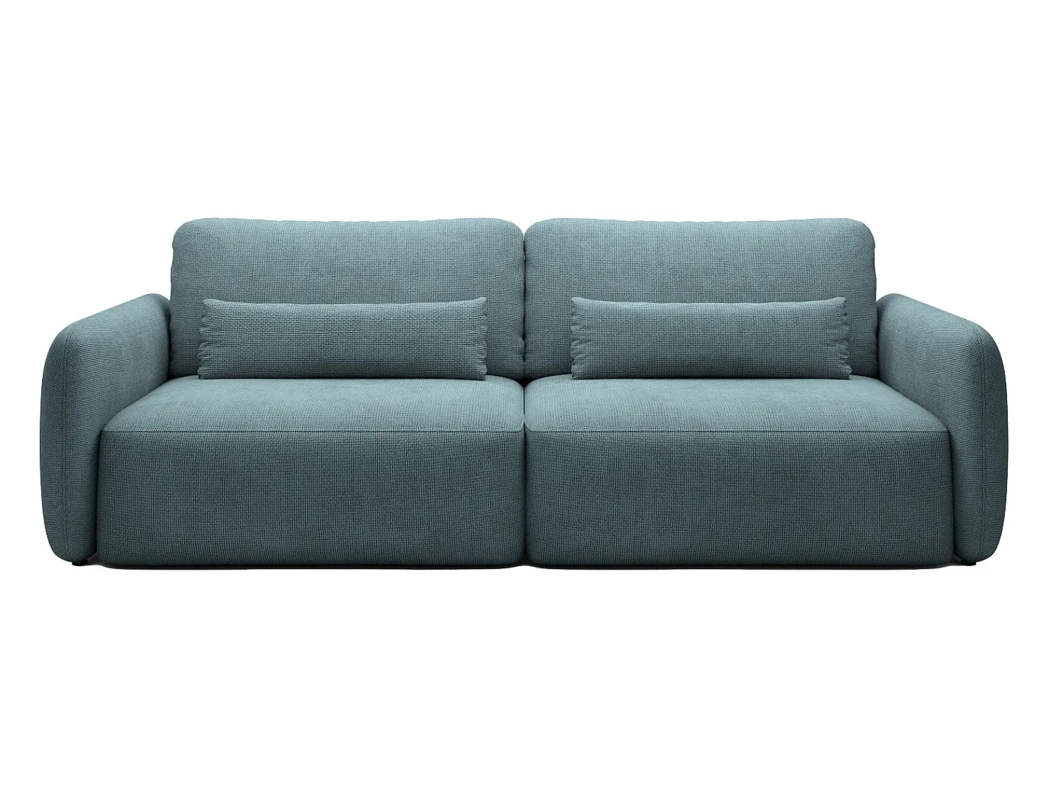 Sofá*Vente-unique Sofá de 3 lugares convertível tecido texturizado VOPOZA Azul