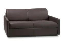 Vente-unique Sofá de 3 lugares convertível de abertura rápida em pele sintética colchão de espuma de 18 cm - CALIFE^ Sofá