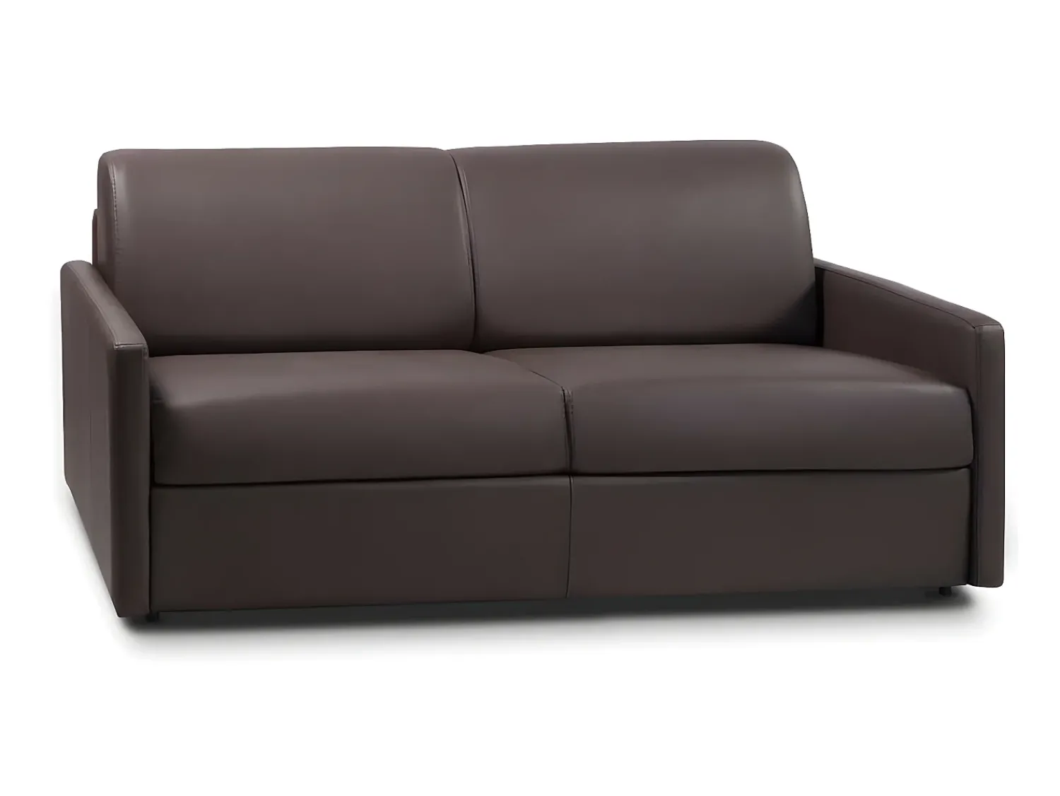 Vente-unique Sofá de 3 lugares convertível de abertura rápida em pele sintética colchão de espuma de 18 cm - CALIFE^ Sofá