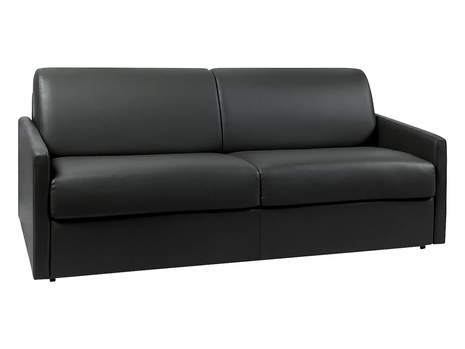 Vente-unique Sofá de 4 lugares convertível de abertura rápida em pele sintética colchão de espuma de 14 cm - CALIFE^ Sofá