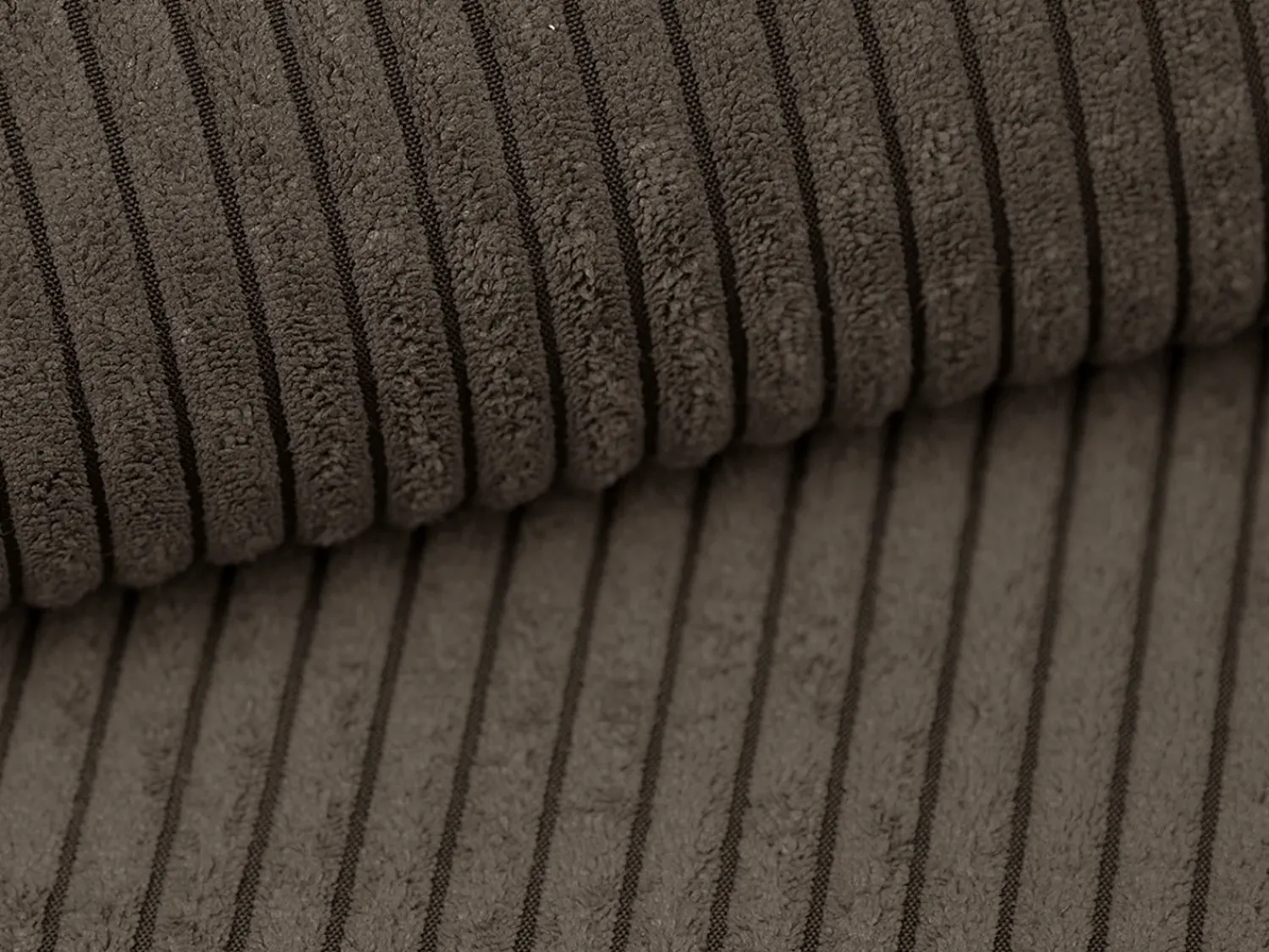 Vente-unique Sofá de 4 lugares convertível em veludo canelado - AMELIA de PASCAL MORABITO^ Sofá