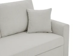 Outlet Vente-unique Sofá de 3 lugares convertível em tecido cor INIZOR Bege
