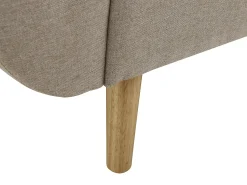 Clearance Vente-unique Sofá de 3 lugares convertível clic-clac em tecido LOELINE Bege