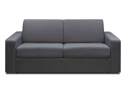 Sofá|Vente-unique Sofá de 3 lugares convertível abertura rápida tecido cinzento antracite COGLIO Cinza antracite
