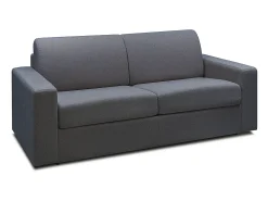 Sofá|Vente-unique Sofá de 3 lugares convertível abertura rápida tecido cinzento antracite COGLIO Cinza antracite
