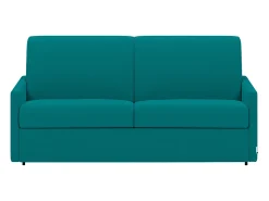 Vente-unique Sofá de 4 lugares convertível de abertura rápida em tecido cinza. Colchão de espuma de 14 cm - CALIFE^ Sofá