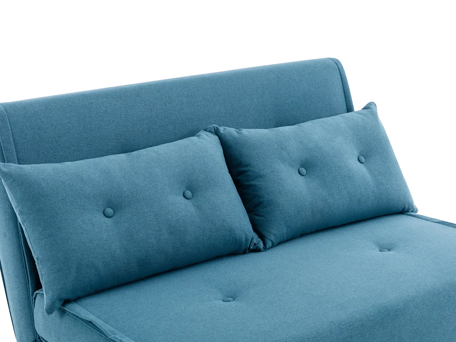 Sofá*Vente-unique Sofá de 2 lugares convertível tecido estilo habitat jovem URIBIA Azul