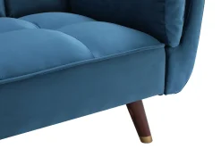 Online Vente-unique Sofá de 3 lugares convertível clic-clac veludo GULCAN Azul