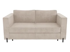 Sofá*Vente-unique Sofá de 4 lugares convertível abertura rápida tecido colchão 14 cm ELORYA Bege