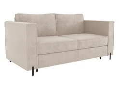 Sofá*Vente-unique Sofá de 4 lugares convertível abertura rápida tecido colchão 14 cm ELORYA Bege