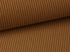 Sofá|Vente-unique Sofá de 3 lugares convertível veludo canelado TEODORA Terracota