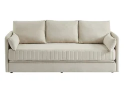 Best Vente-unique Sofá de 3 lugares convertível tecido cor GRECCO Bege