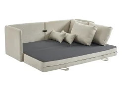 Best Vente-unique Sofá de 3 lugares convertível tecido cor GRECCO Bege