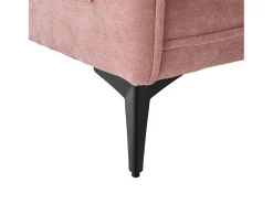 Sofá de 2 lugares cor-de- - com compartimentos laterais para arrumação e suporte para telemóvel - chenille - para sala de estar e quarto^ Sofá