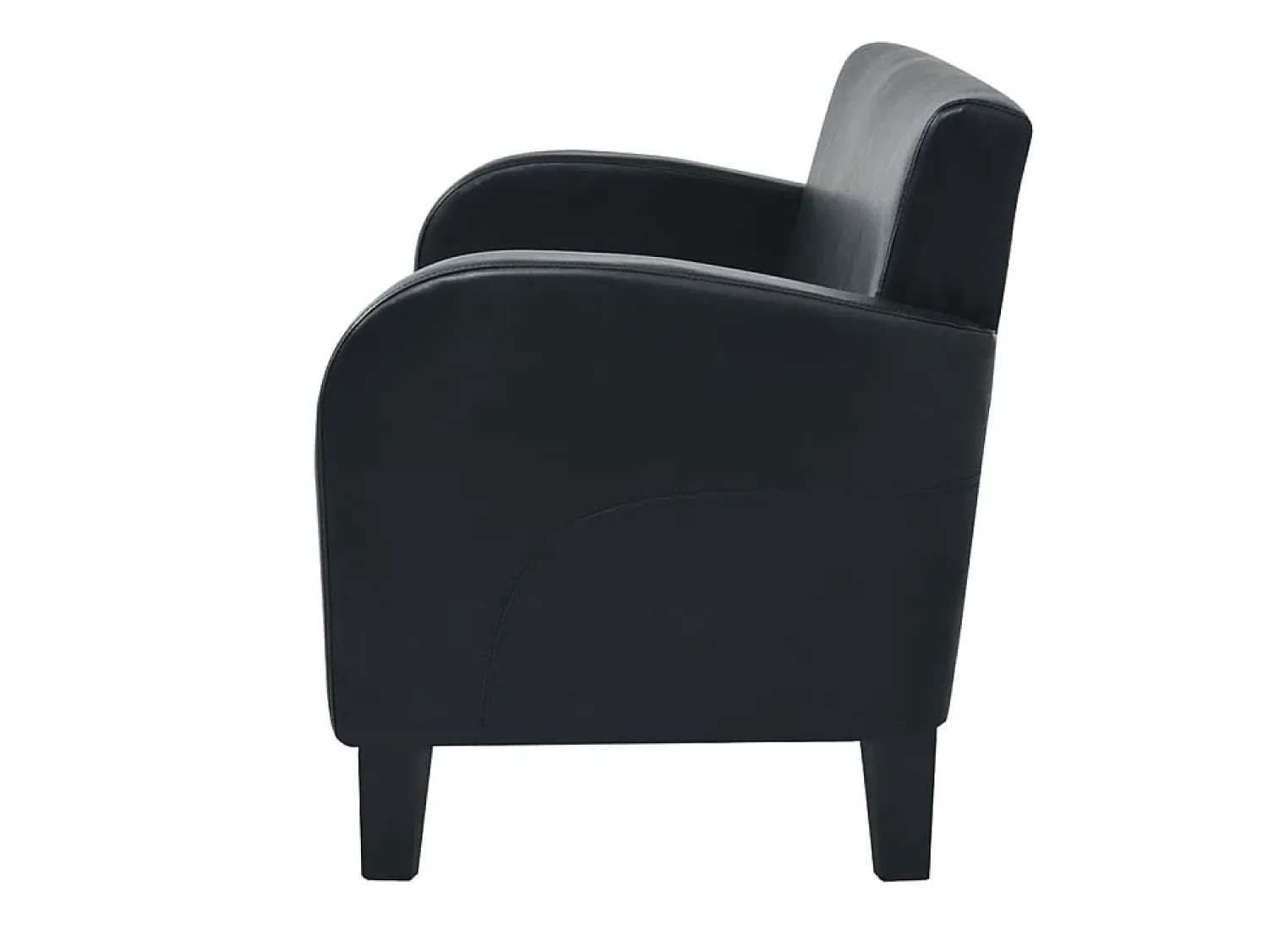 Sofá* Sofá de 2 lugares couro artificial PT502230 Preto