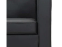 vidaxl Sofá de 2 lugares couro artificial^ Sofá