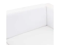 vidaxl Sofá de 3 lugares couro artificial^ Sofá