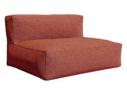 Sofá*MYLIA Sofá de 2 lugares de jardim em tecido - NOUMARA de Terracota