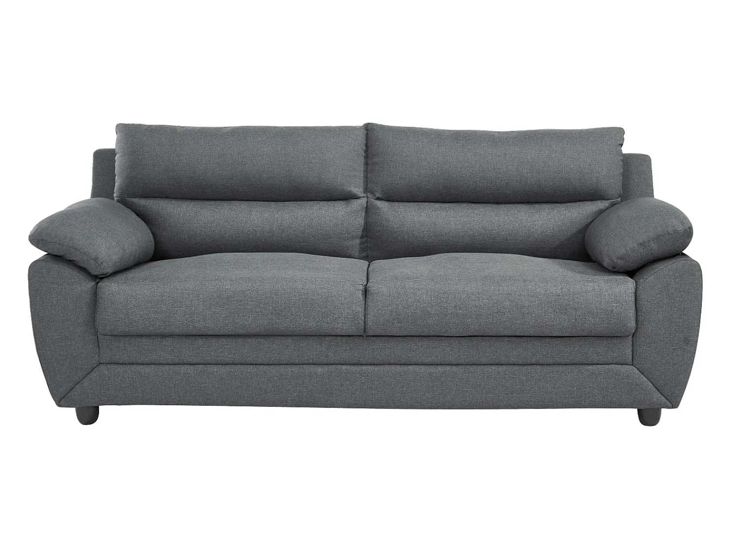 Vente-unique Sofá de 3 lugares elegante em tecido Cor cinza - MANOA^ Sofá