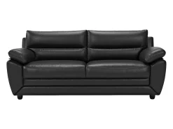 Vente-unique Sofá de 3 lugares elegante em pele sintética - MANOA^ Sofá