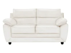 Sofá*Vente-unique Sofá de 2 lugares elegante em pele sintética - MANOA Branco
