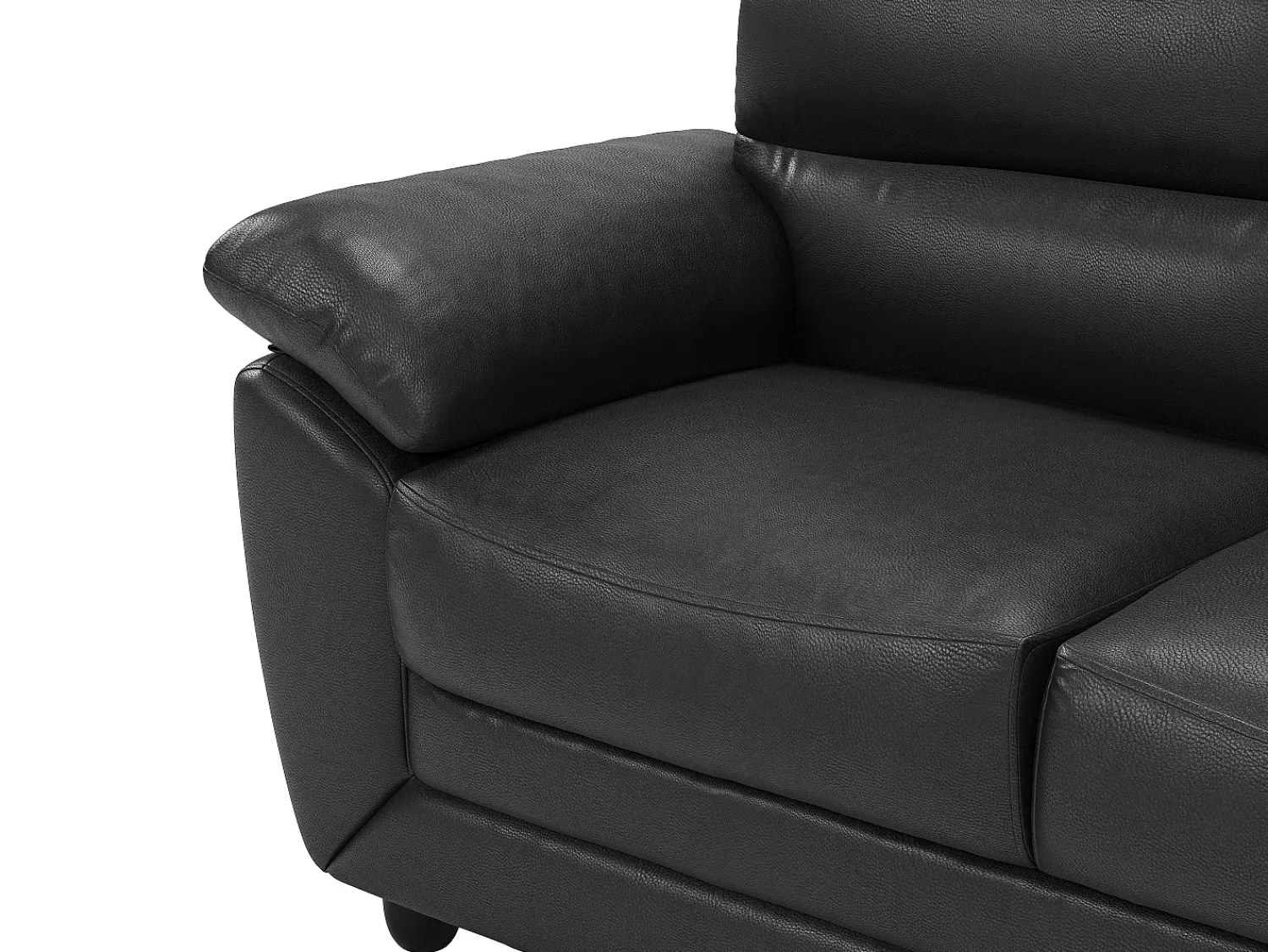 Vente-unique Sofá de 2 lugares elegante em pele sintética - MANOA^ Sofá