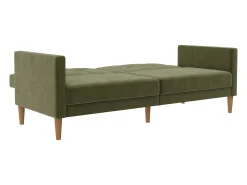 Sofá*Loft24 Sofá de 3 lugares em linho cinzento claro Verde