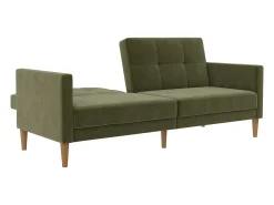 Sofá*Loft24 Sofá de 3 lugares em linho cinzento claro Verde