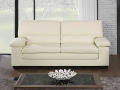 LINEA SOFA Sofá de 3 lugares em pele de búfalo atemporal MIMAS II^ Sofá