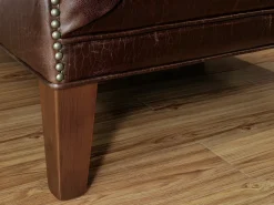 Sofá|LINEA SOFA Sofá de 2 lugares em pele envelhecida Castanho - COLBERT Castanho chocolate