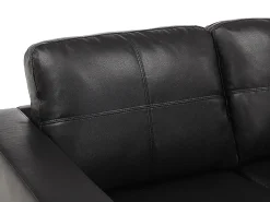 Clearance Vente-unique Sofá de 2 lugares em pele sintética - ACKLEY Preto