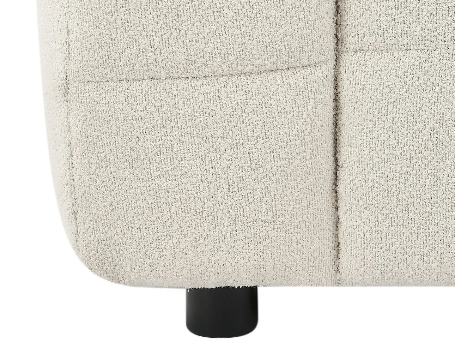 Sofá*Vente-unique Sofá de 3 lugares em tecido bouclé marfim design LERICI de Pascal Morabito Branco