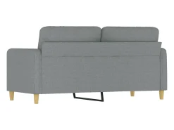 Sofá de 2 lugares em tecido 140 cm cinzento-claro PT385986 Cinzento claro