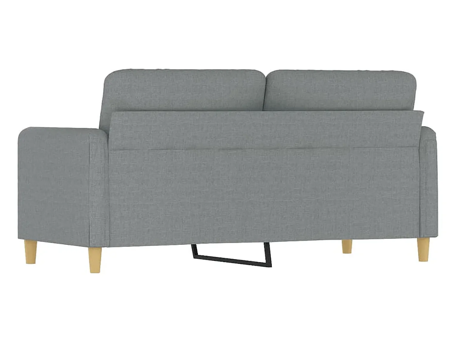 Sofá de 2 lugares em tecido 140 cm cinzento-claro PT385986 Cinzento claro