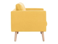 Sofá|vidaxl Sofá de 2 lugares em tecido Amarelo